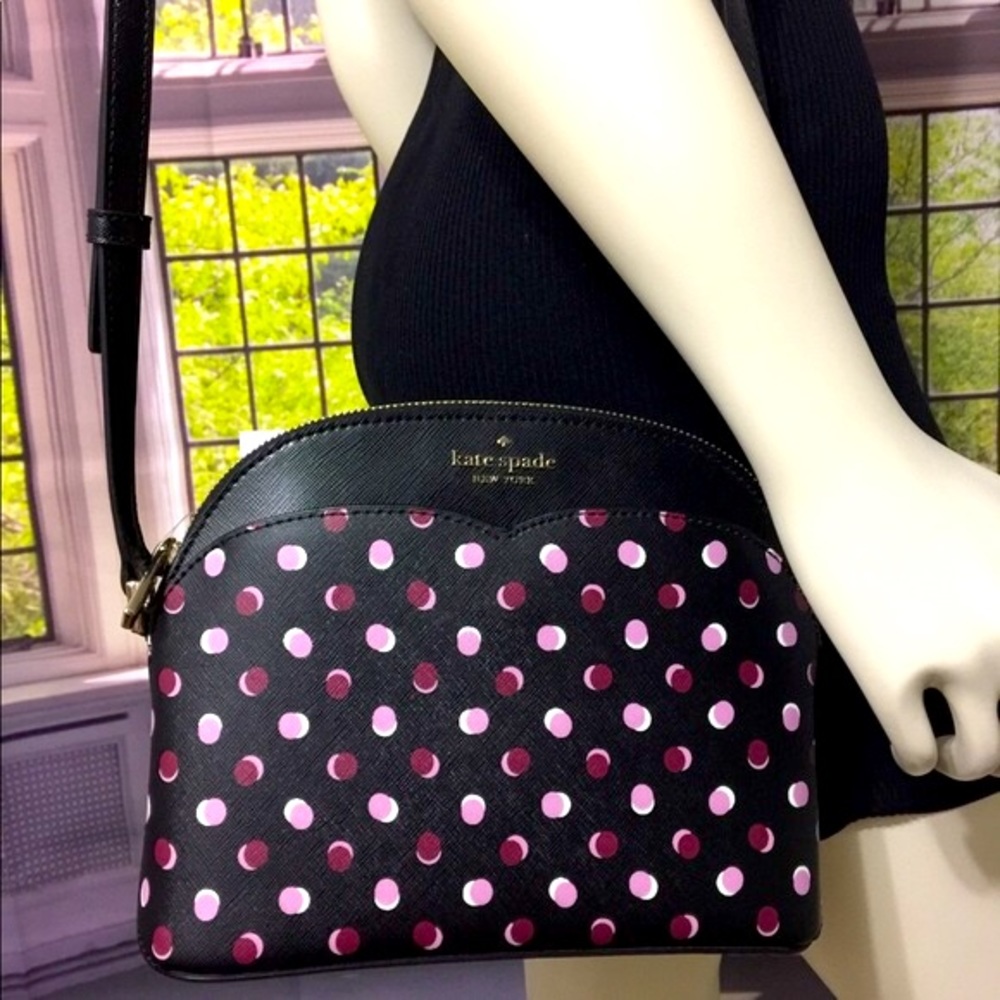 NWT Kate Spade Black Payton Dome Crossbody Bag - Picture 12 of 13